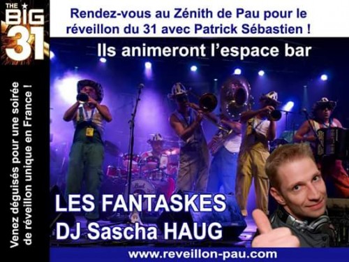 Les Fantaskes et Sascha HAUG animent l'espace accueil du Zénith ! 